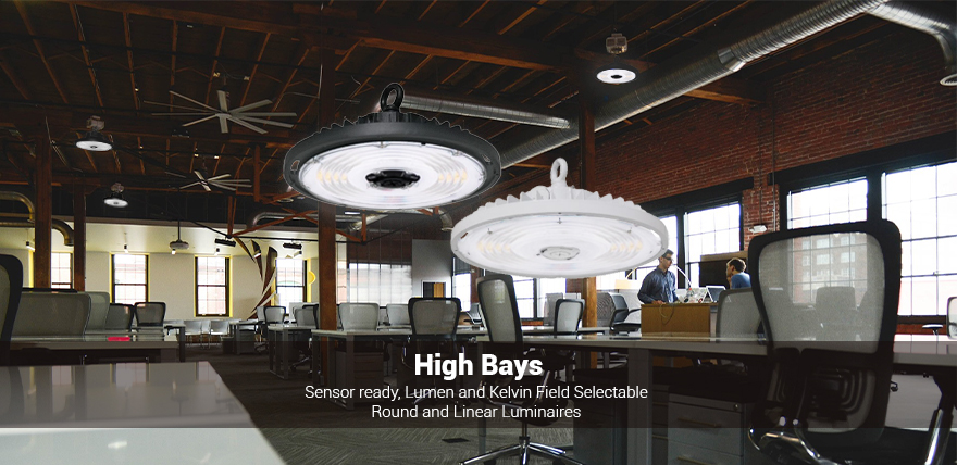 High bay luminaires